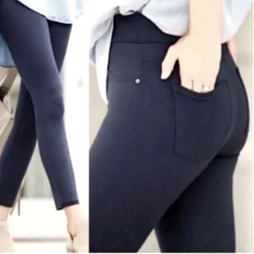 SPANX Women's Skinny Pants - Navy
